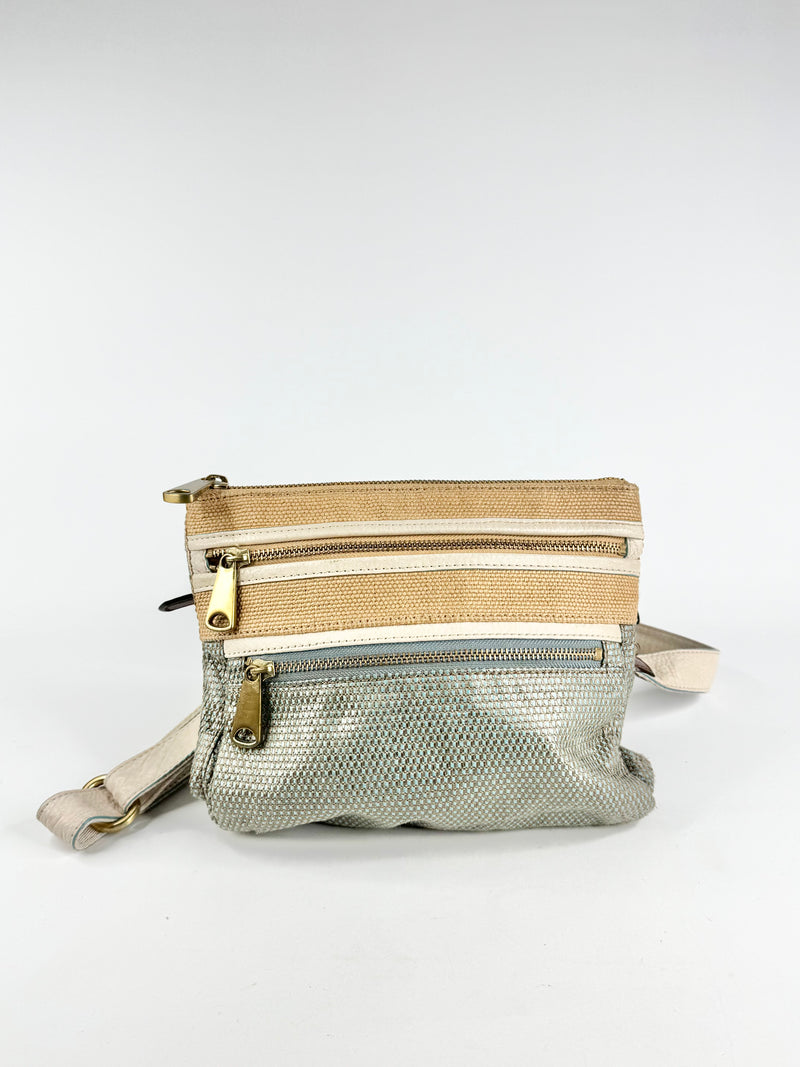 Fossil Woven Cross Body Bag