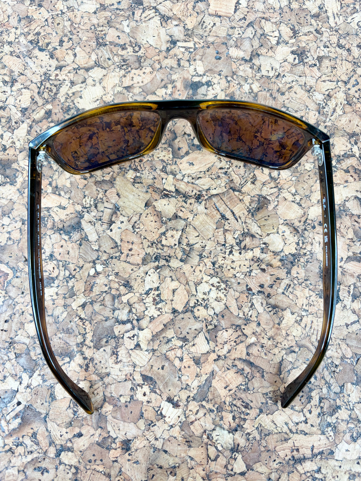 Ray-Ban Boyfriend Two 710/57 Polished Havana Sunglasses