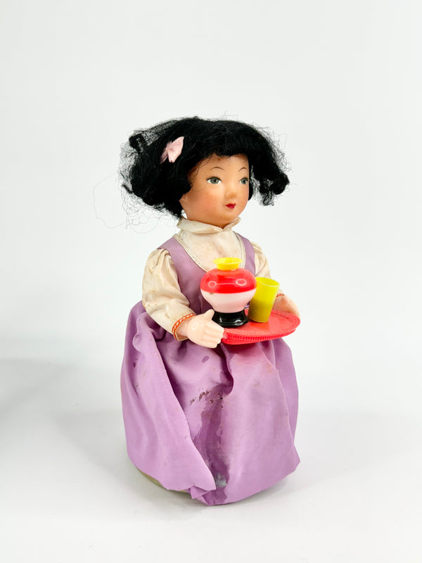 Vintage 1970s Annie Serving Tea Doll