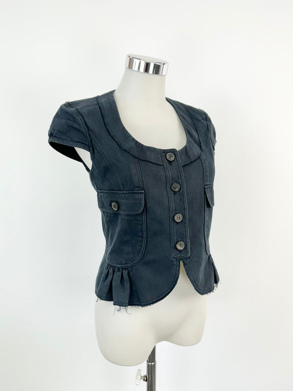Burberry Midnight Blue Denim Vest - AU8