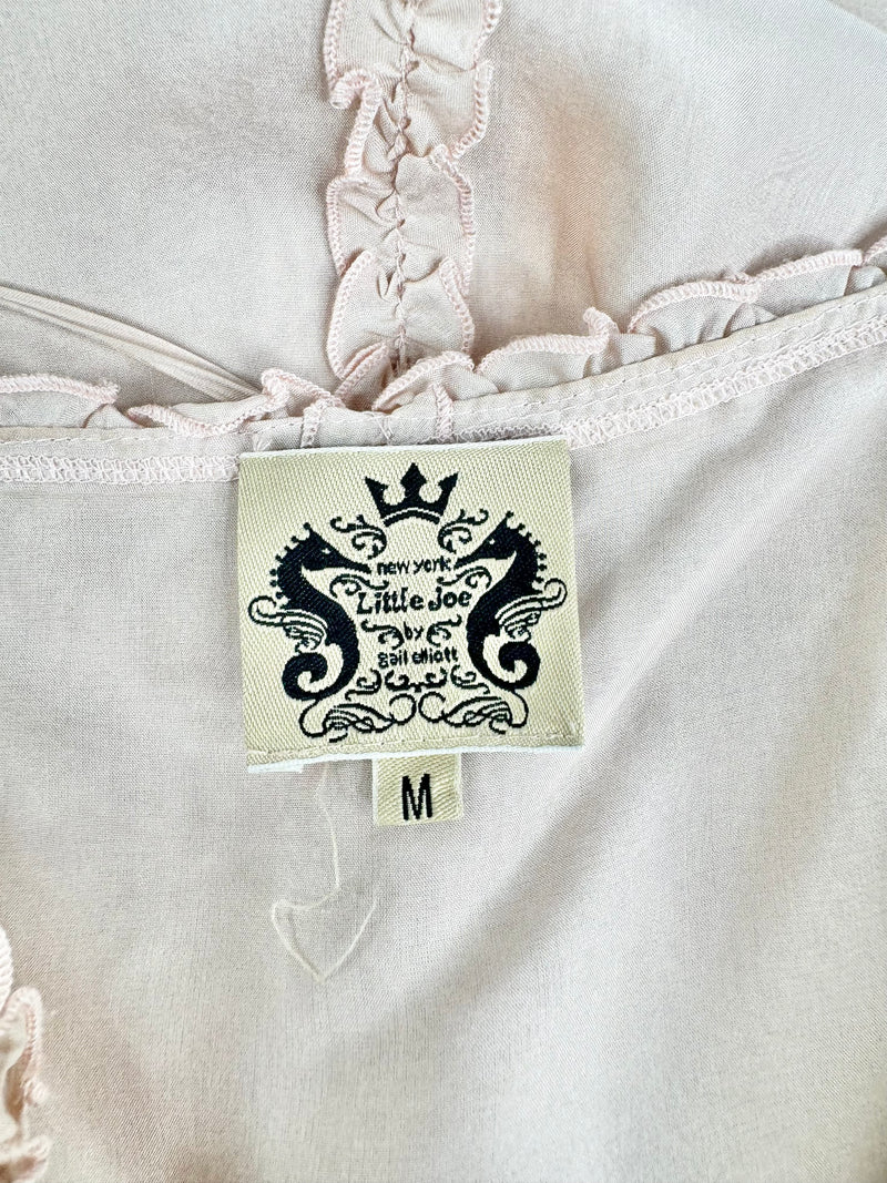 Little Joe Coral Peony Frill Dress - AU10
