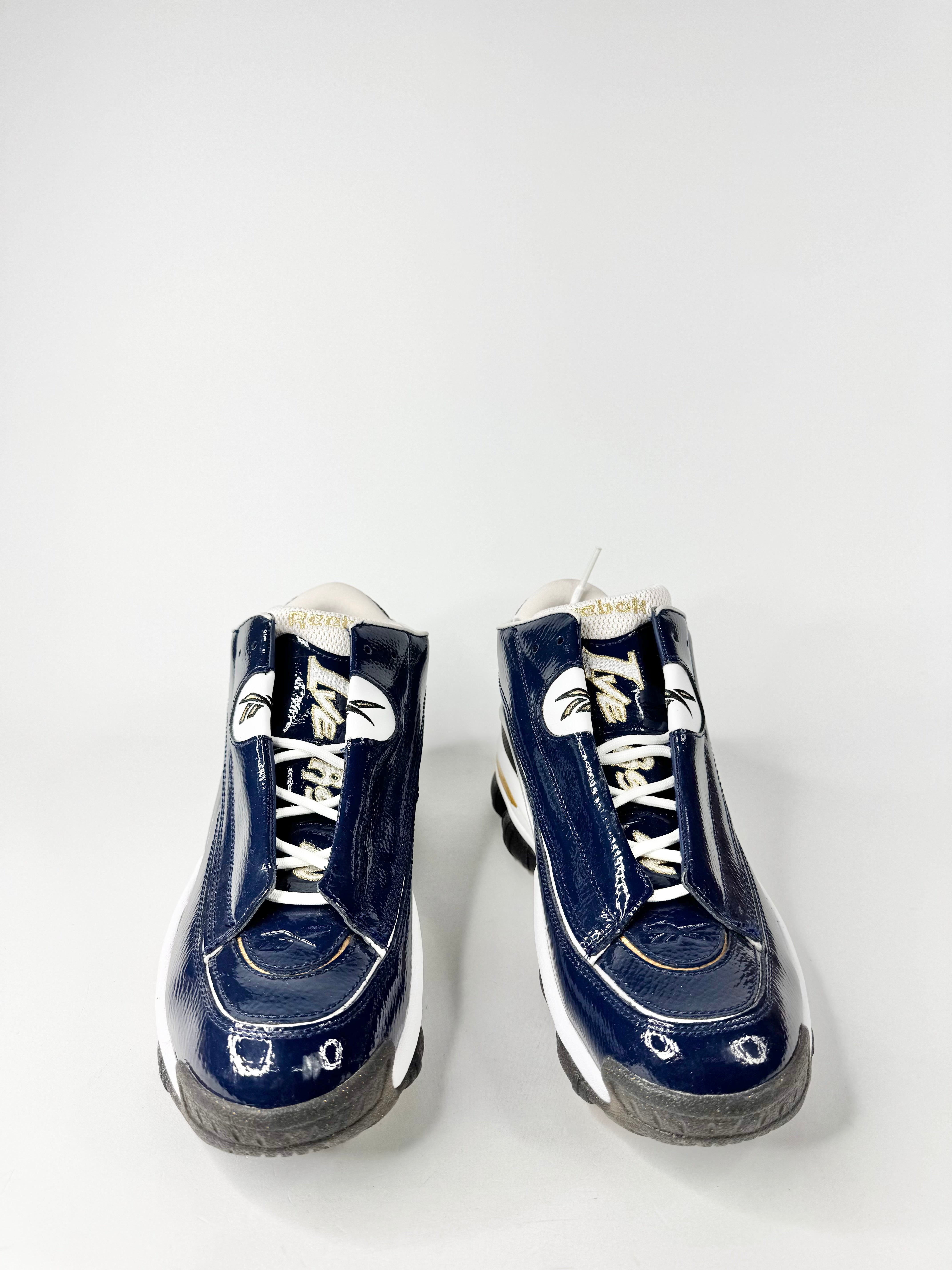 Reebok Navy Blue 'Allen Iverson Tribute' Sneakers - EU43