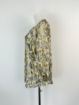 Isabel Marant Ruffled & Pleated Silk Blouse - AU8/10