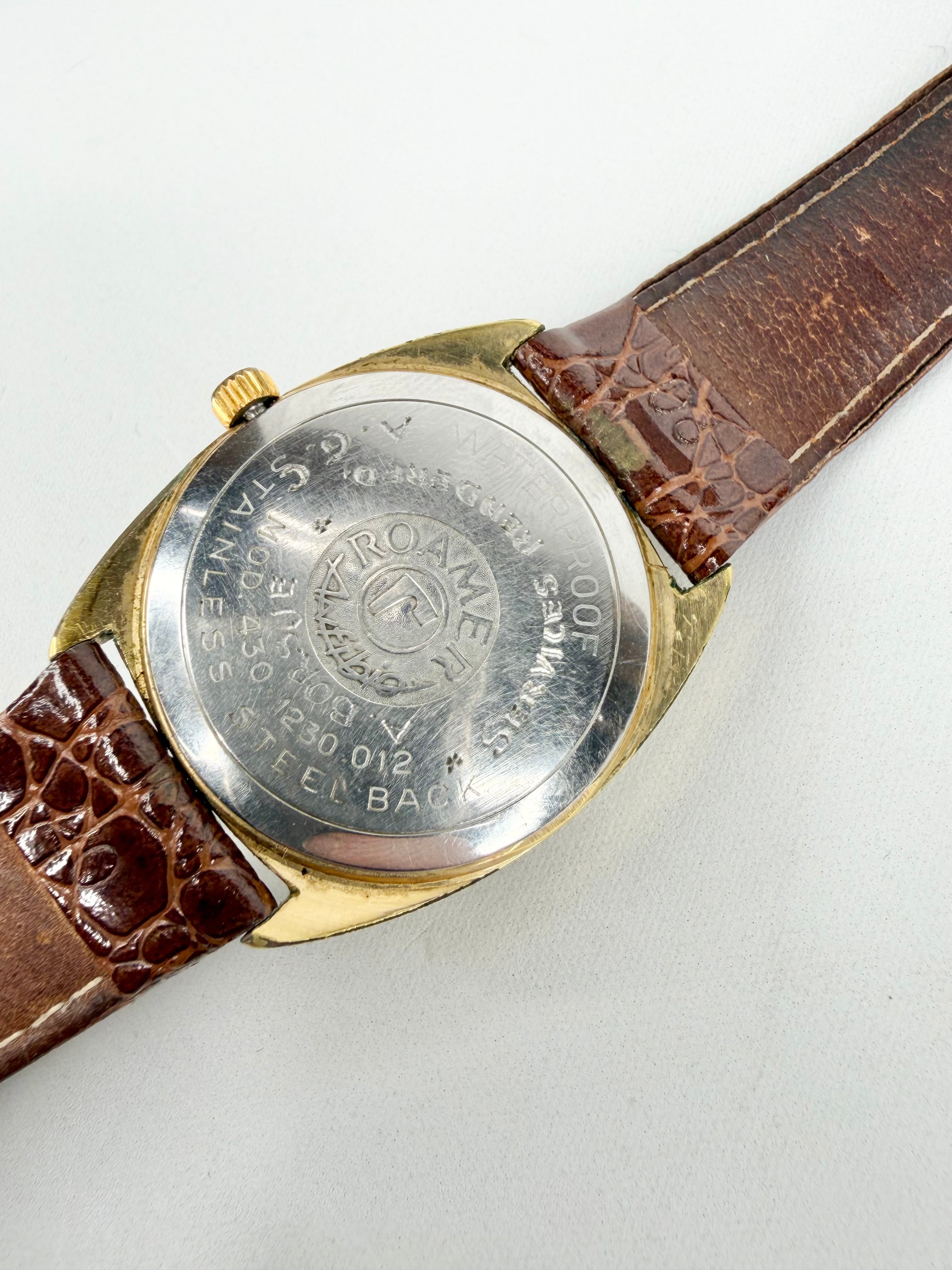 Vintage Roamer Anifbio Gold Plated Wrist Watch