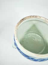 Antique Blue & White Fu Dog Ginger Jar