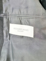 Richard James Savile Row Charcoal Grey & White 2 Pce Suit - 44R