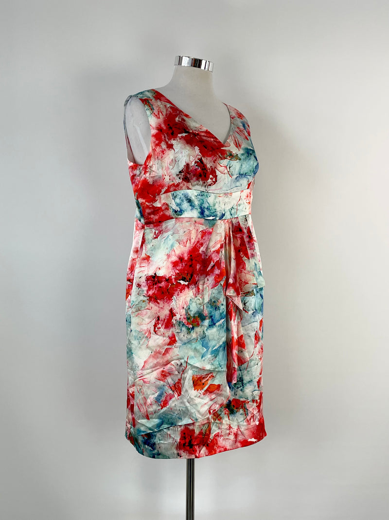 Perri Cutten 'Tatiana' Floral Silk Midi Dress - AU18