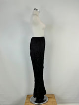 Jean Jones Black Crinkle Maxi Skirt - AU10