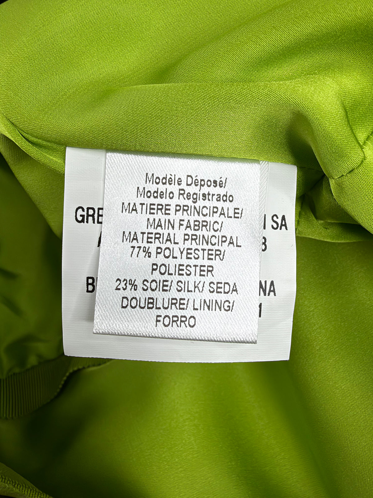 Paule Ka Chartreuse Structured Sequin Embellished Silk Blend Midi Dress - AU8/10