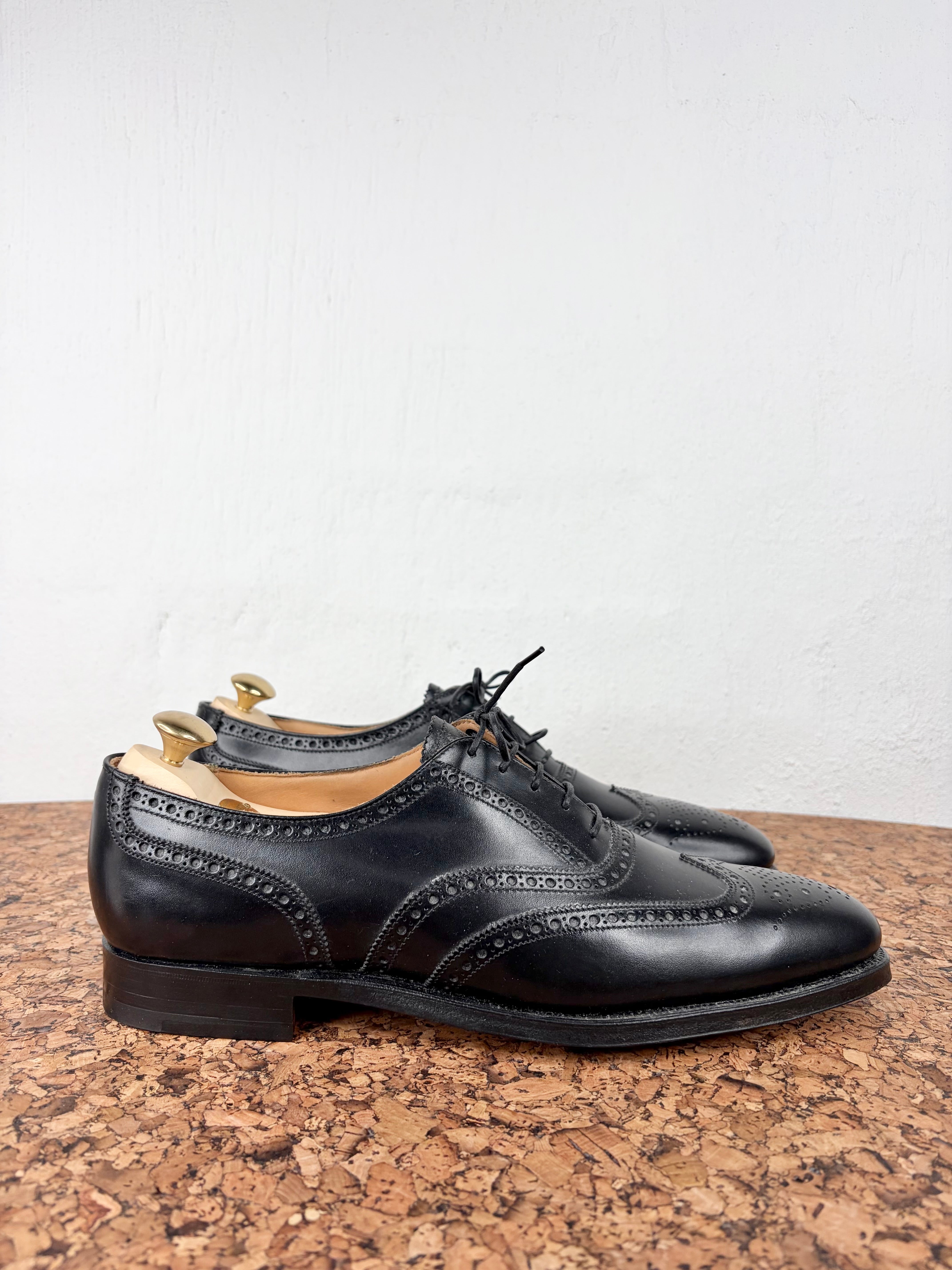 Crockett & Jones Black 'Finsbury' Black Calf Oxfords NWT - EU43.5
