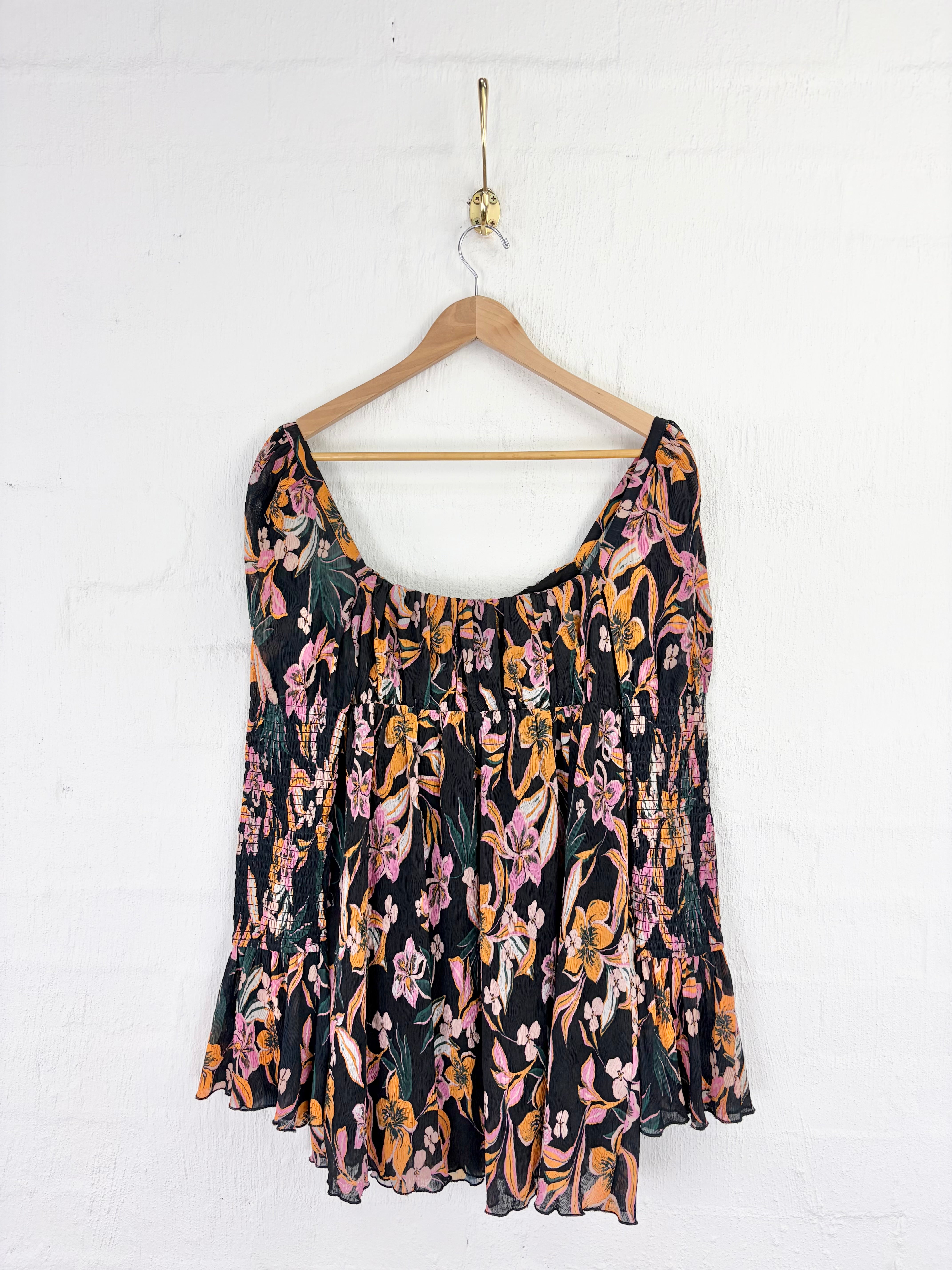 House of Harlow Floral Empire Line Mini Dress - 10/12AU