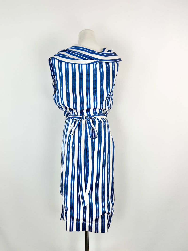 Vivienne Westwood Red Label Blue & White Striped Dress - AU10
