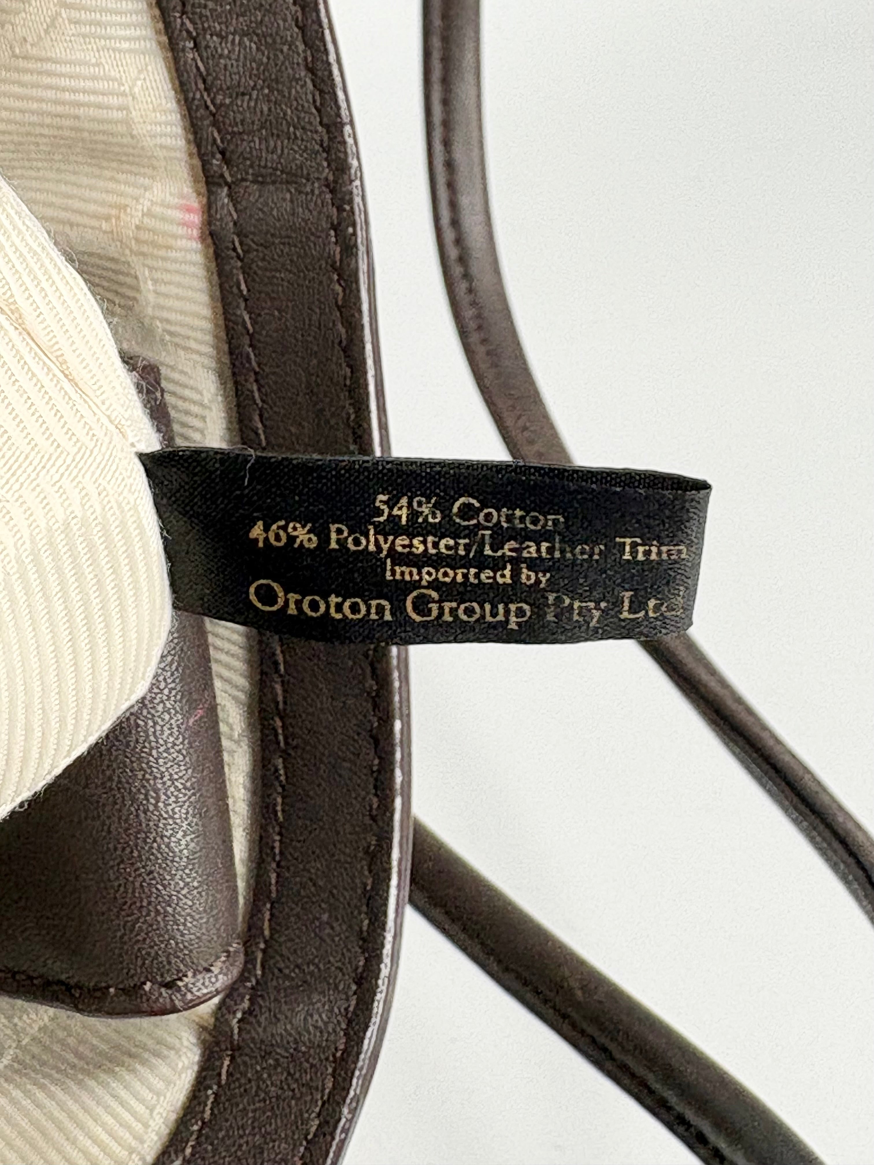Oroton Signature Monogrammed Tote Bag