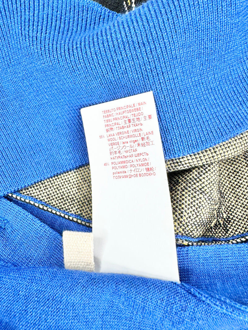 Marni x Frank Navin Electric Blue Chain Print Jumper - AU8/10