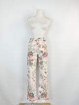 Zimmermann Soft Pink Floral Jeans - AU8