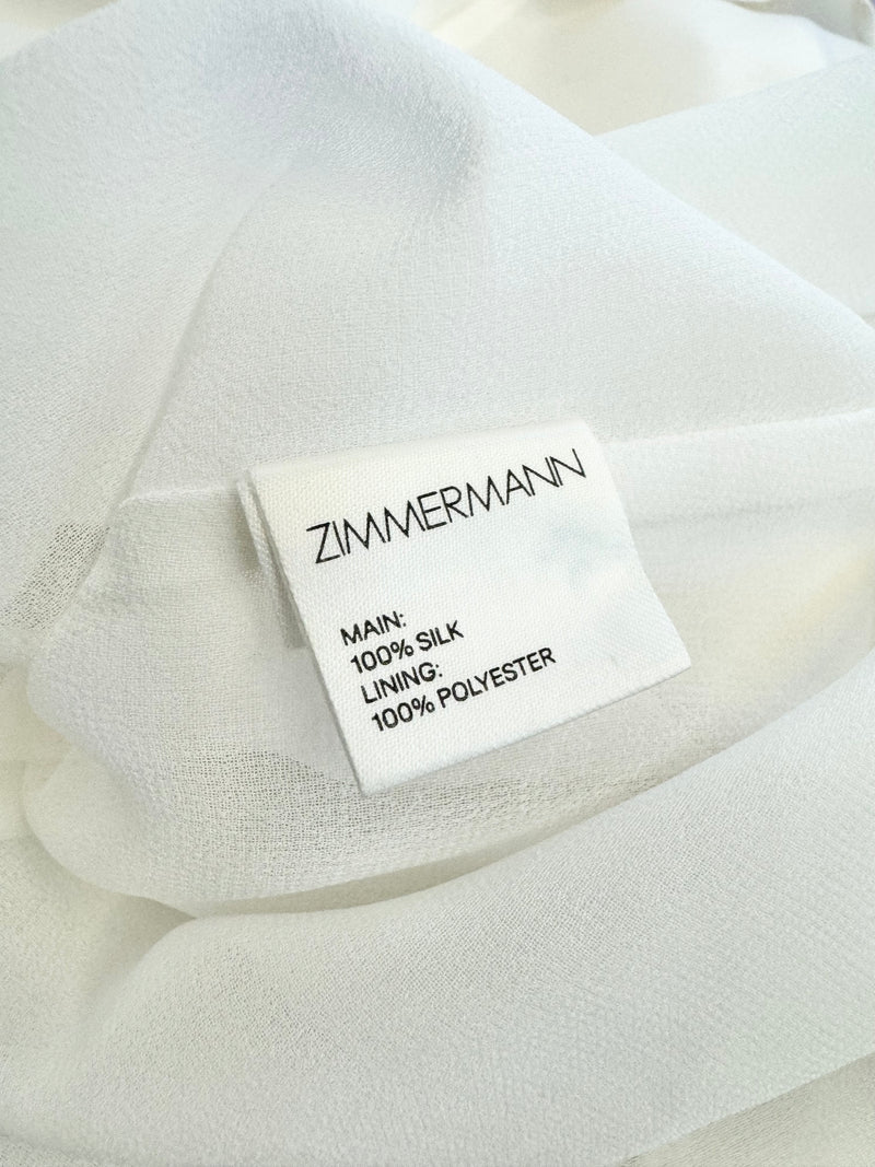 Zimmermann Vanilla Silk Tie Top - AU8/10