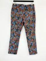 Erdem Abstract Multicolour Low-Rise Pants - AU14