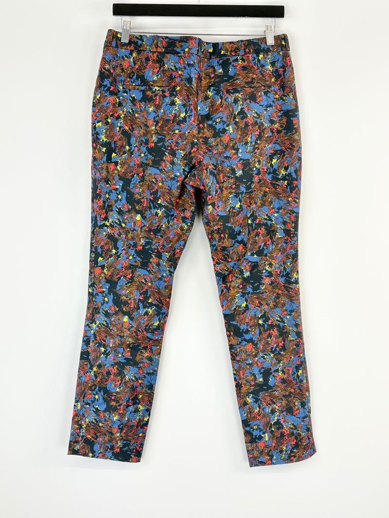 Erdem Abstract Multicolour Low-Rise Pants - AU14