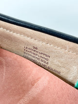 Bared Black Leather Tassel Loafers - EU38