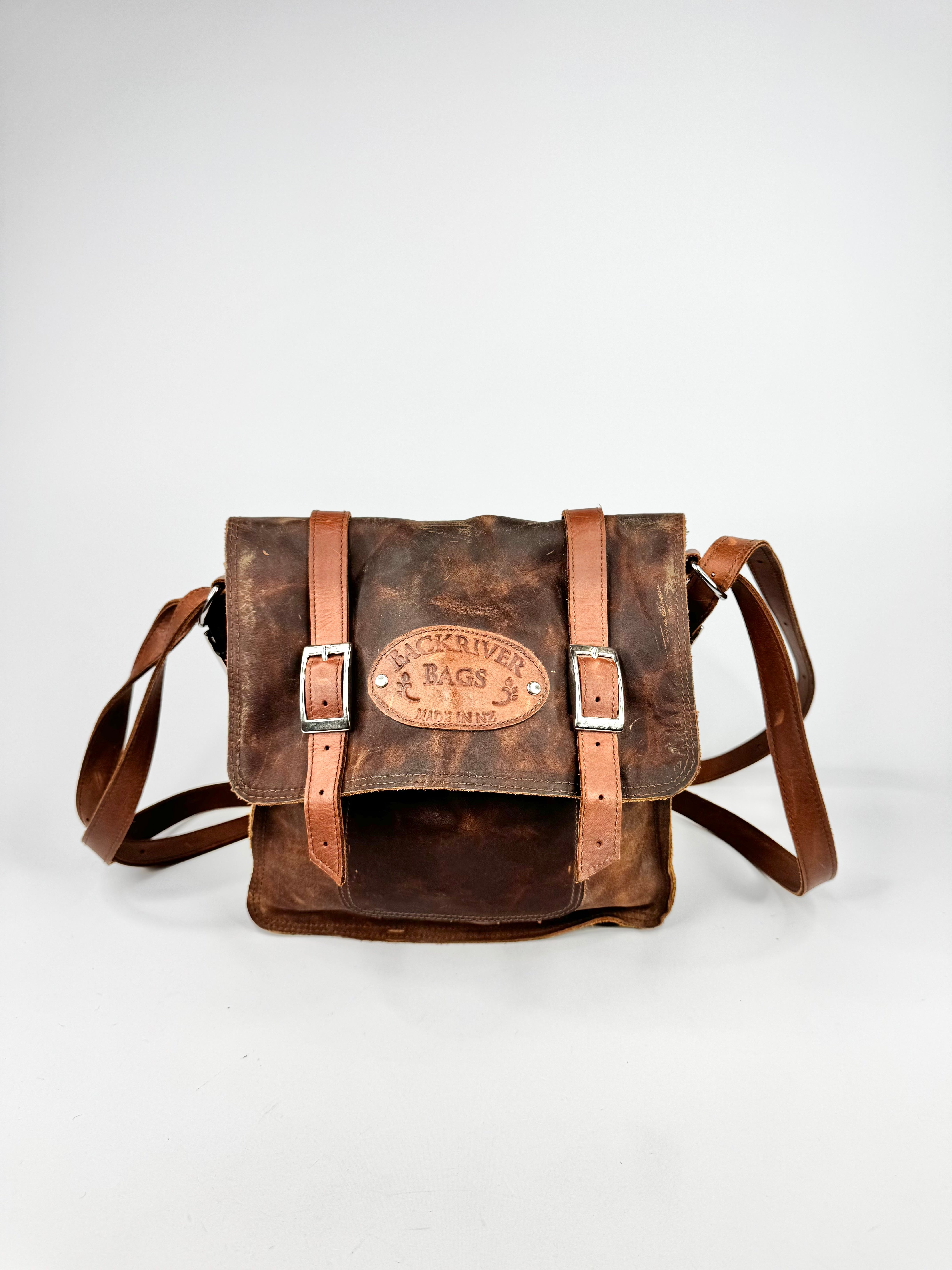 Backriver Bags Leather Cross Body Bag