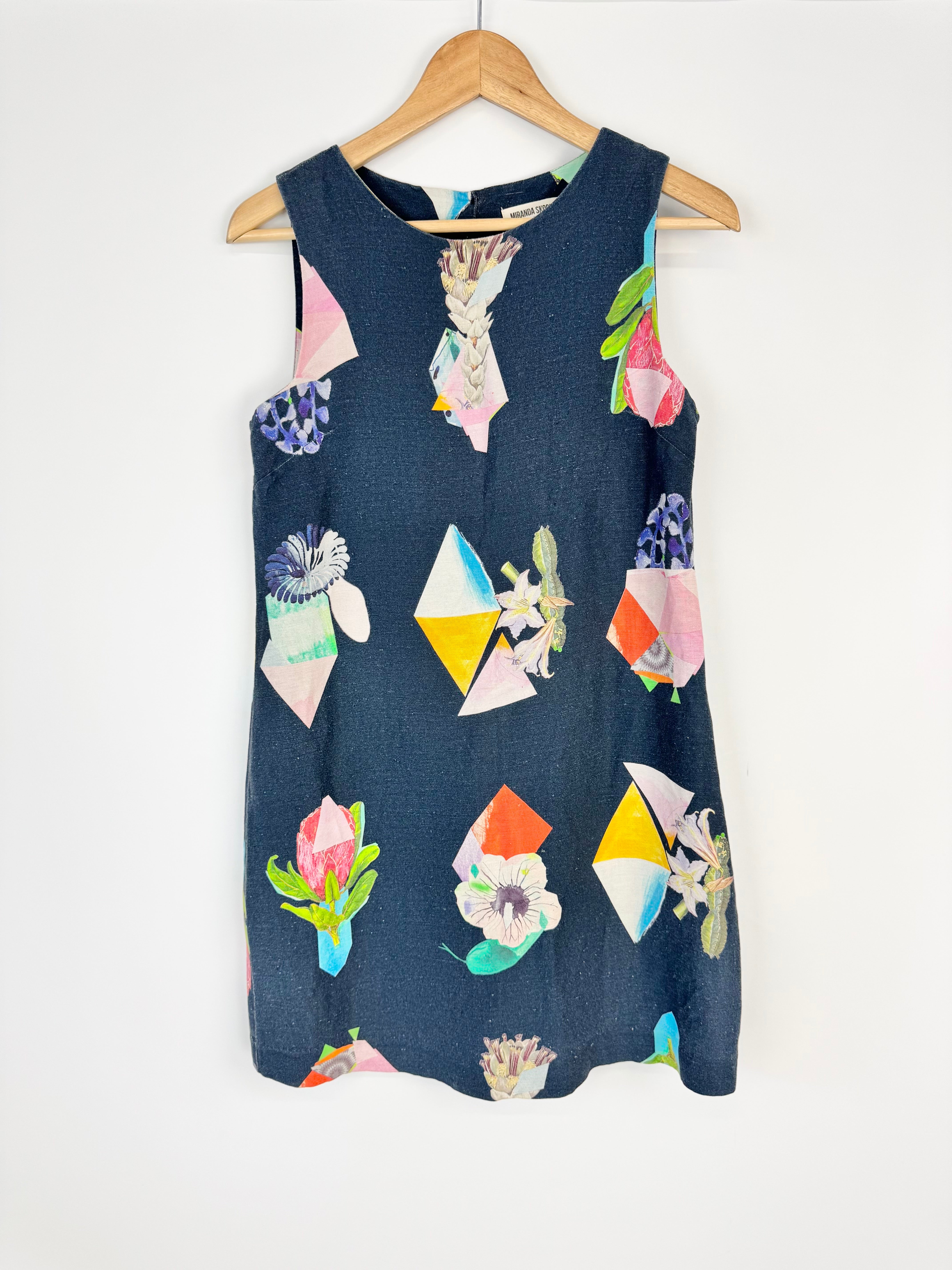 Gorman x Miranda Skoczek Native Flowers Navy Shift Dress - AU8