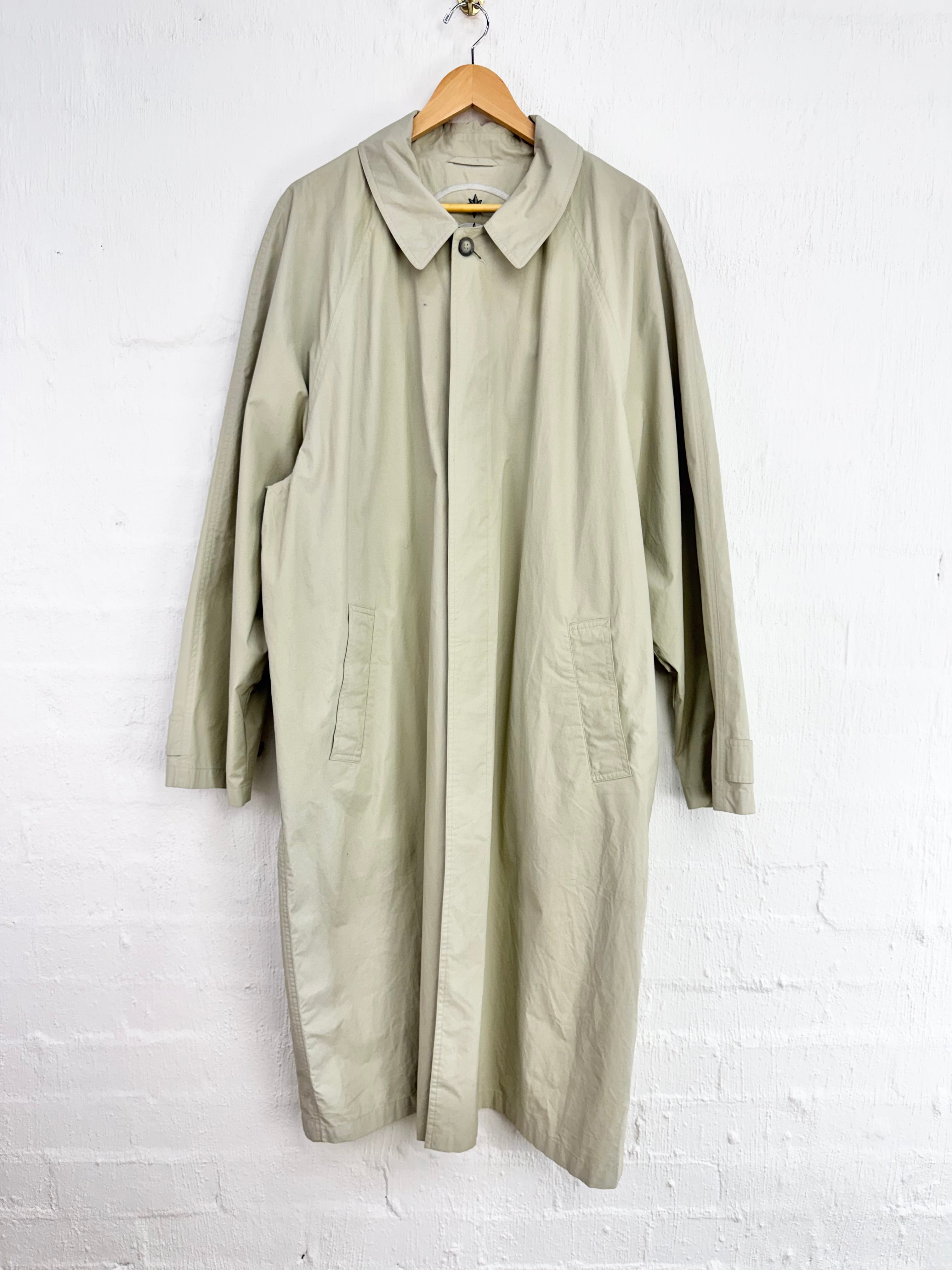 Vintage Stones Casual Grey Beige Trench Coat - XL
