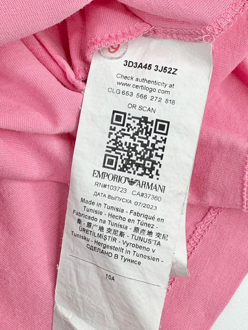 Emporio Armani Kids Pink Smurfs Cotton Dress - 10