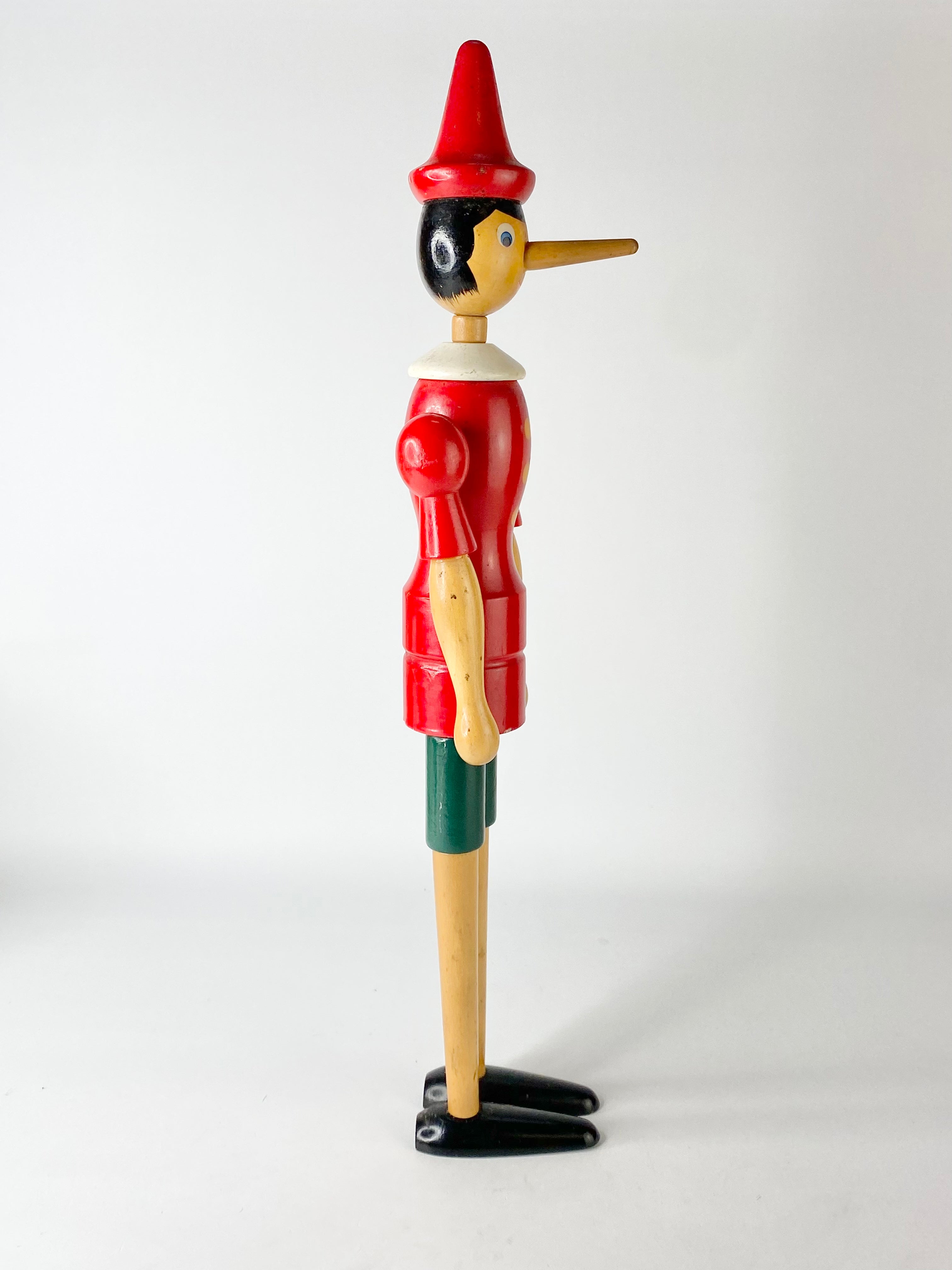 Vintage Wooden Pinocchio Figure