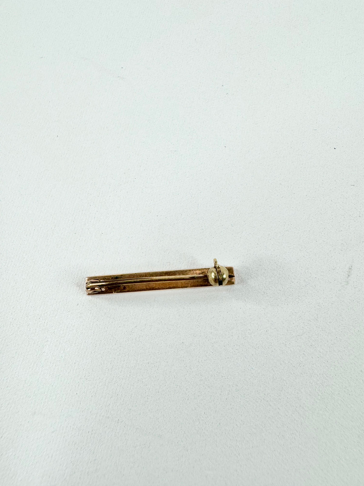9ct Rose Gold Bar Brooch