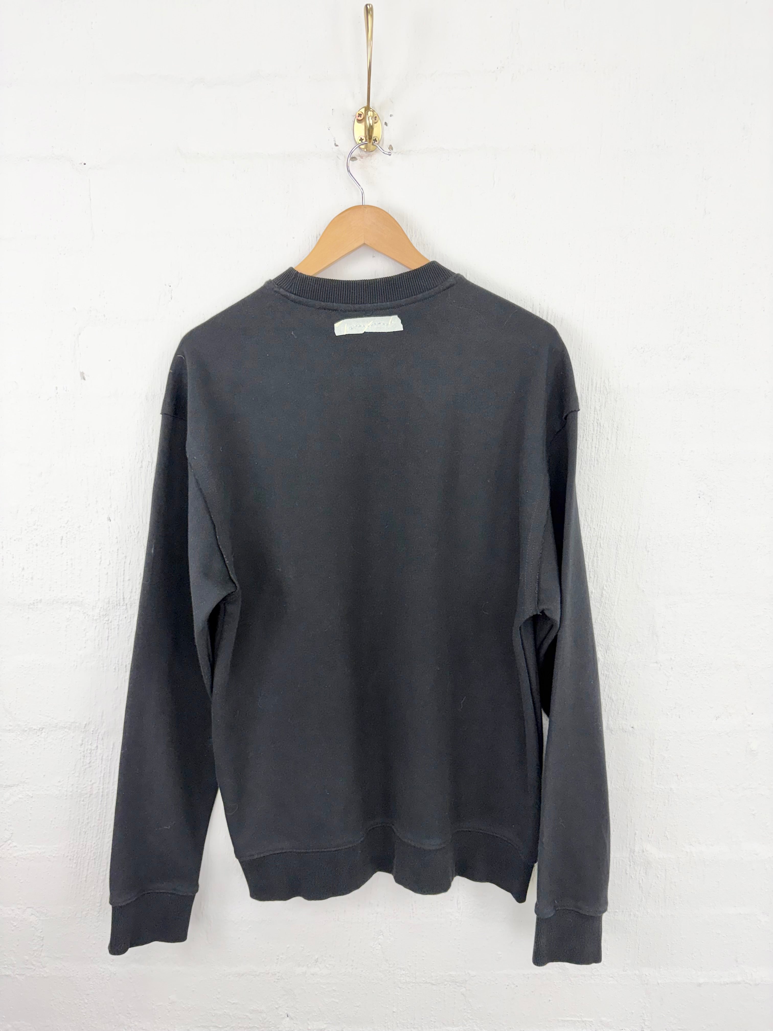 Ader Black Masking Tape Logo Sweater - L