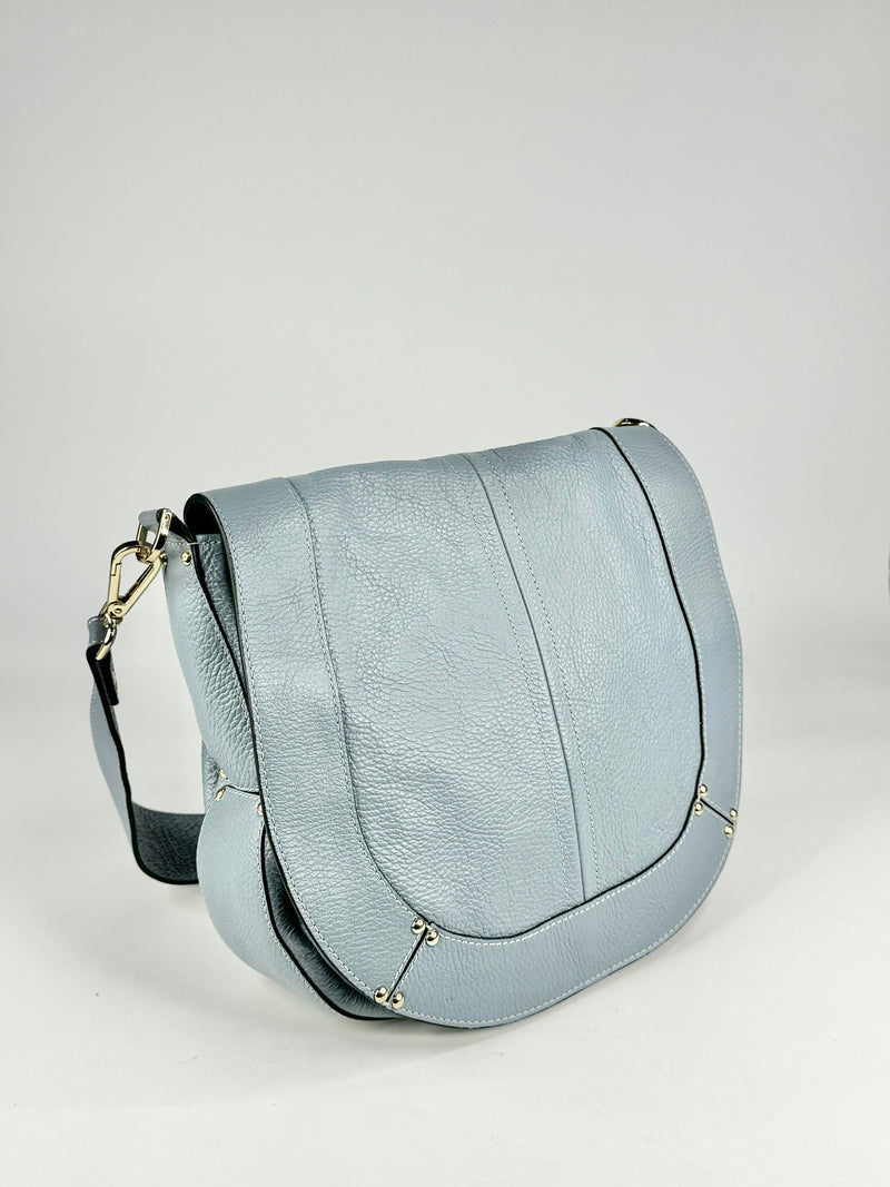 Caterina Lucchi Powder Blue Leather Cross Body Bag