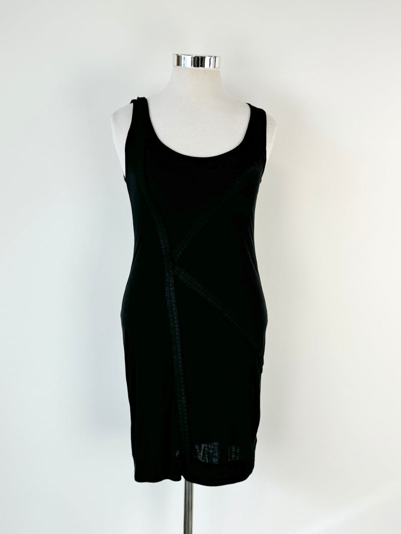 Karl Lagerfeld Black 'K' Ruffle Dress - AU10