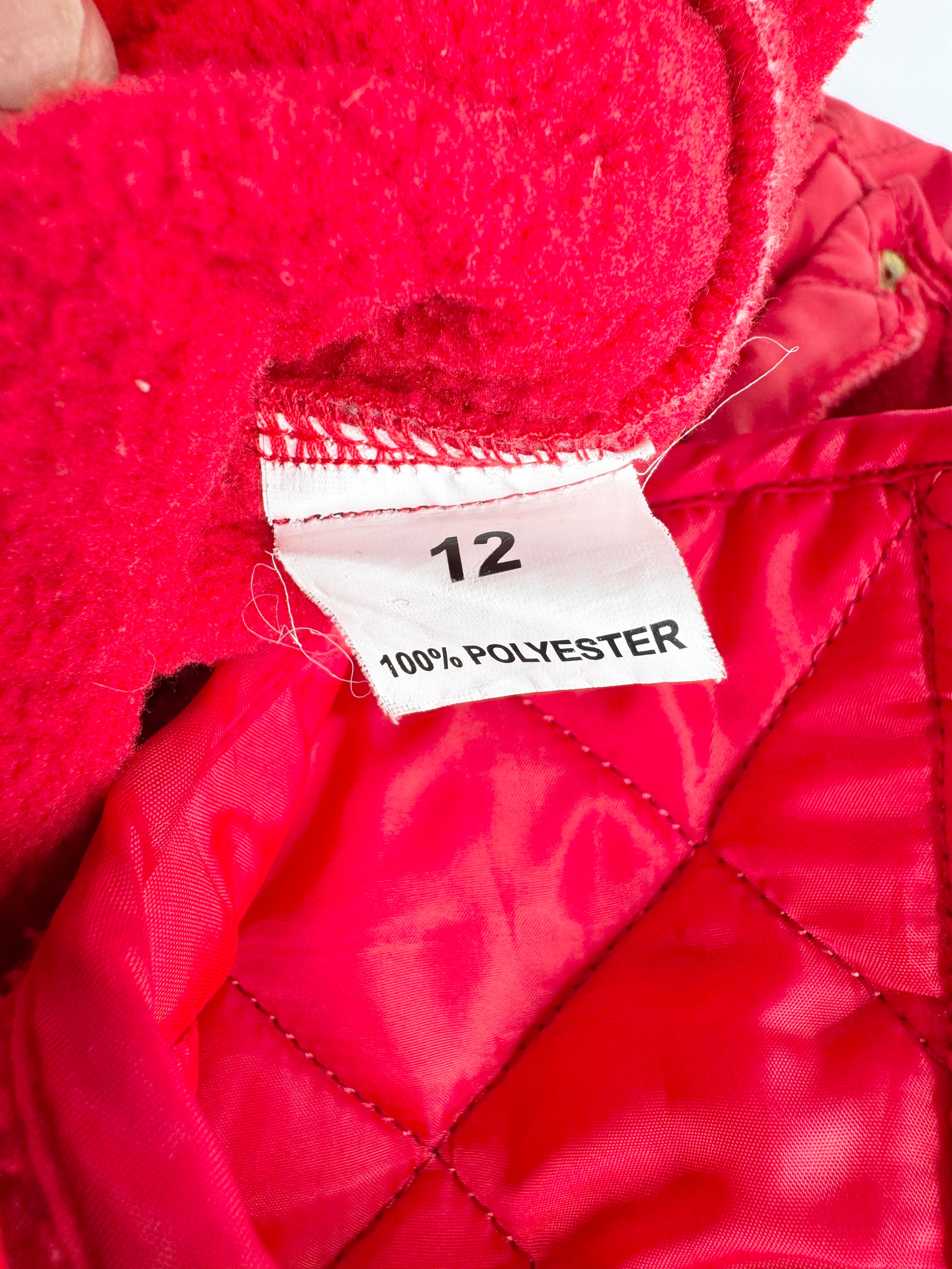 Barbour Red Quilted Belted Jacket - AU12