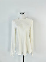 Banded Together Ivory Silk Blouse - AU10