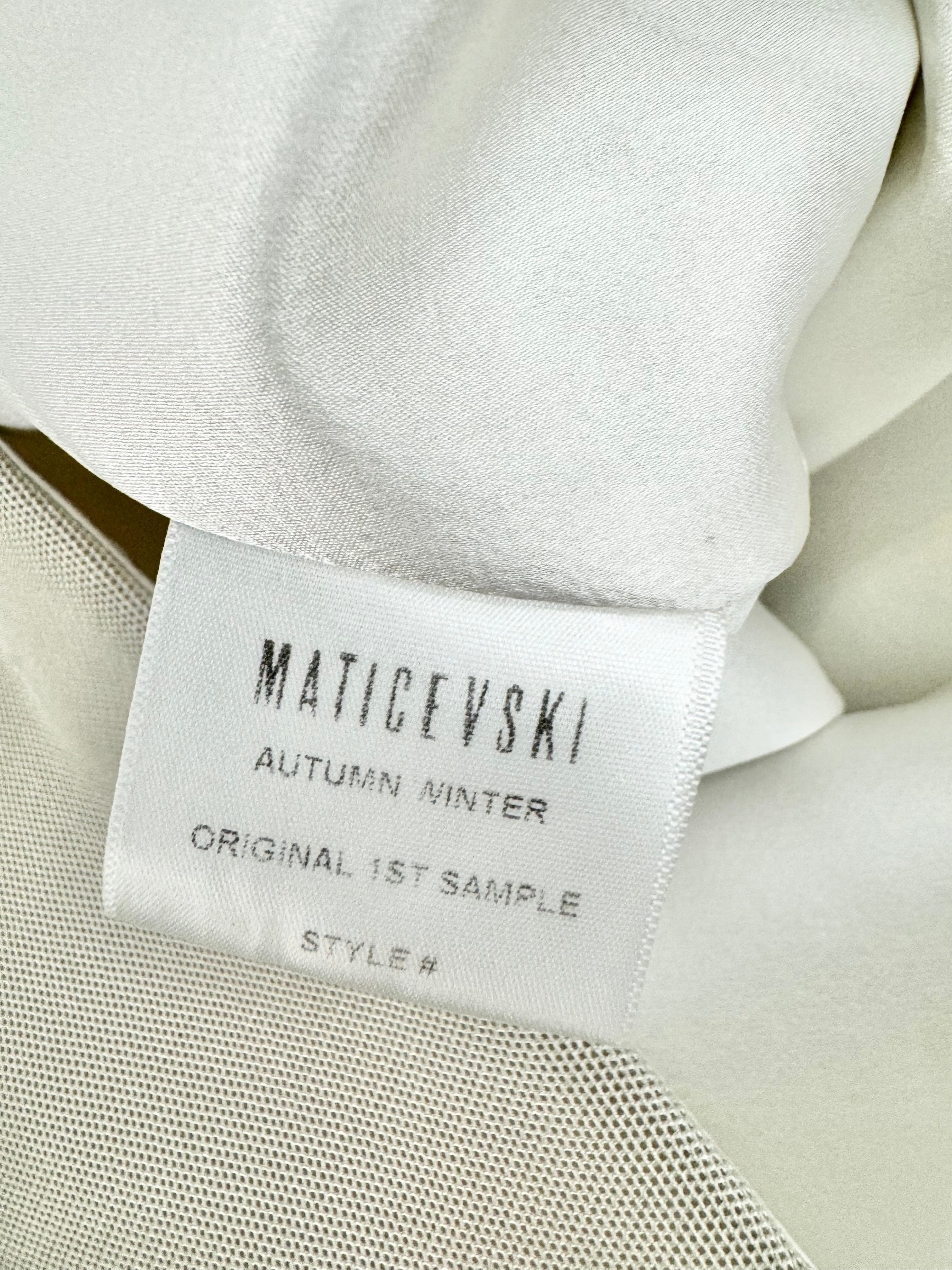 Maticevski Metallic Asymmetrical Dress - AU8