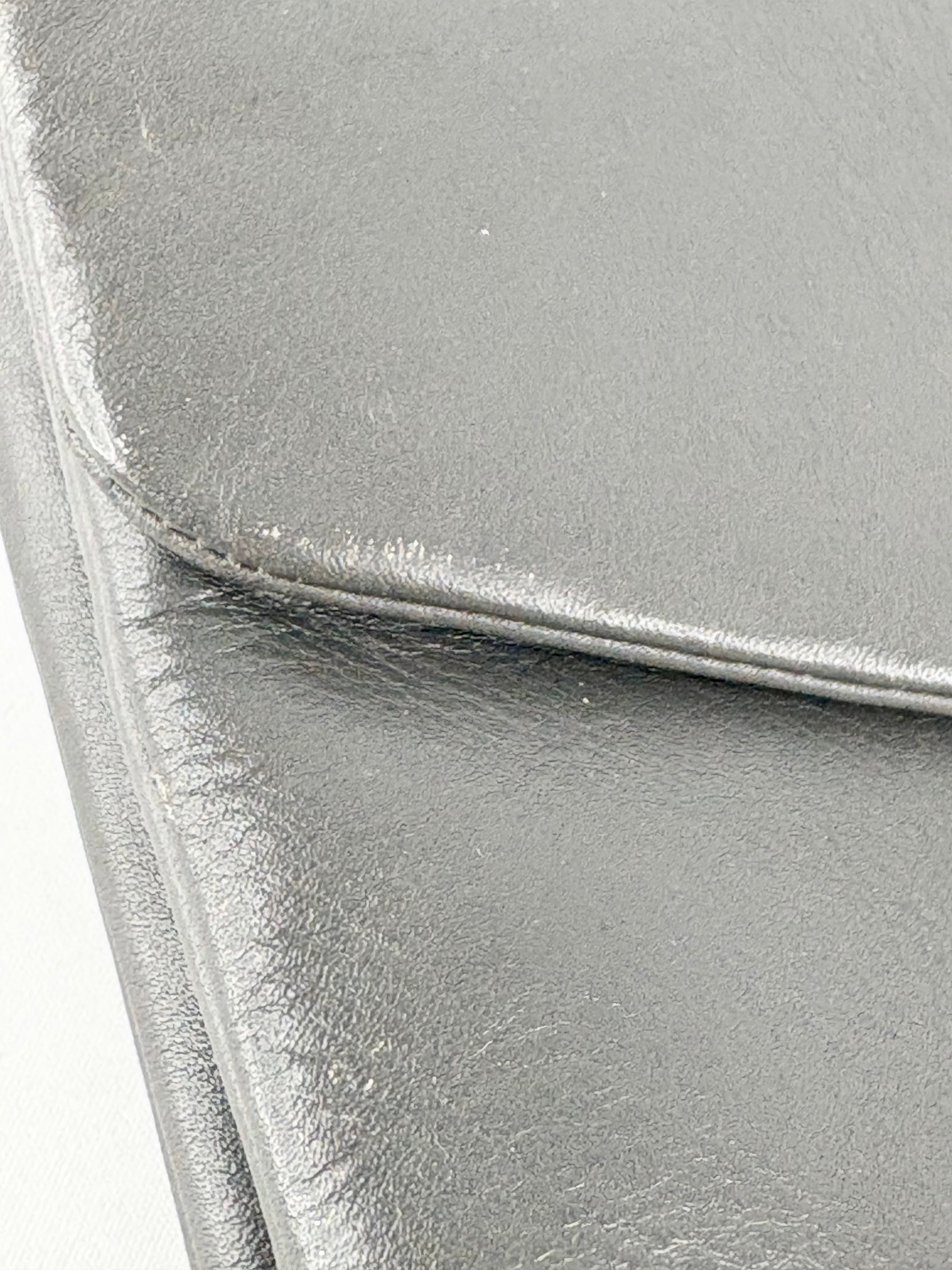 Oroton Slate Smooth Leather Laptop Case