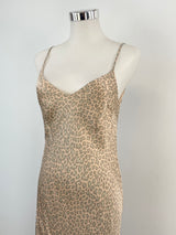 Zimmermann Faded Leopard Print Slip Dress - AU8