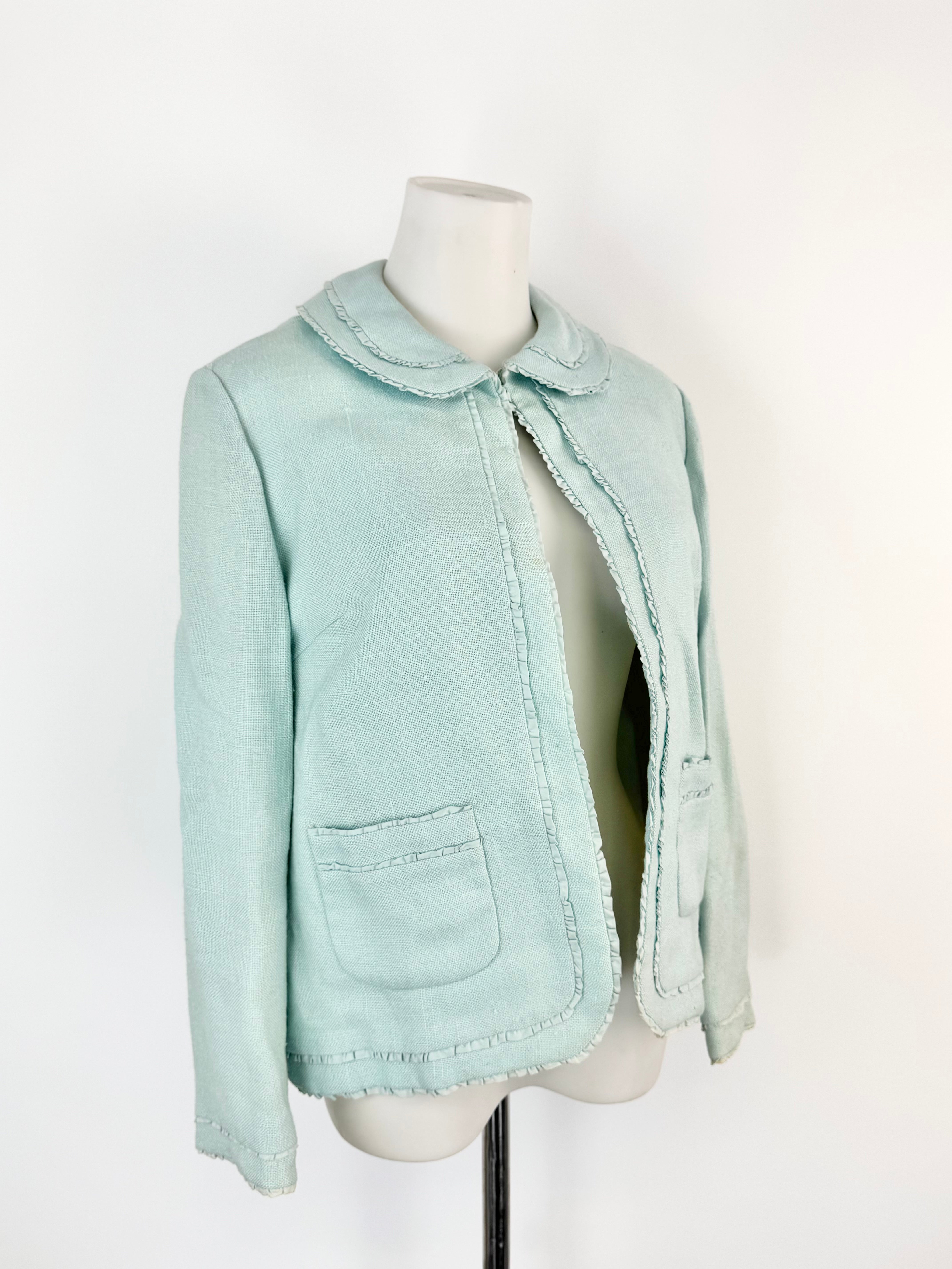 Vintage Tullo Aqua Woven Jacket - AU10