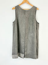 Nicola Waite Charcoal Linen Tunic Dress - AU10
