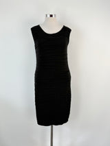 Lauren Vidal Black 'Tao' Tiered Shift Dress - AU10/12