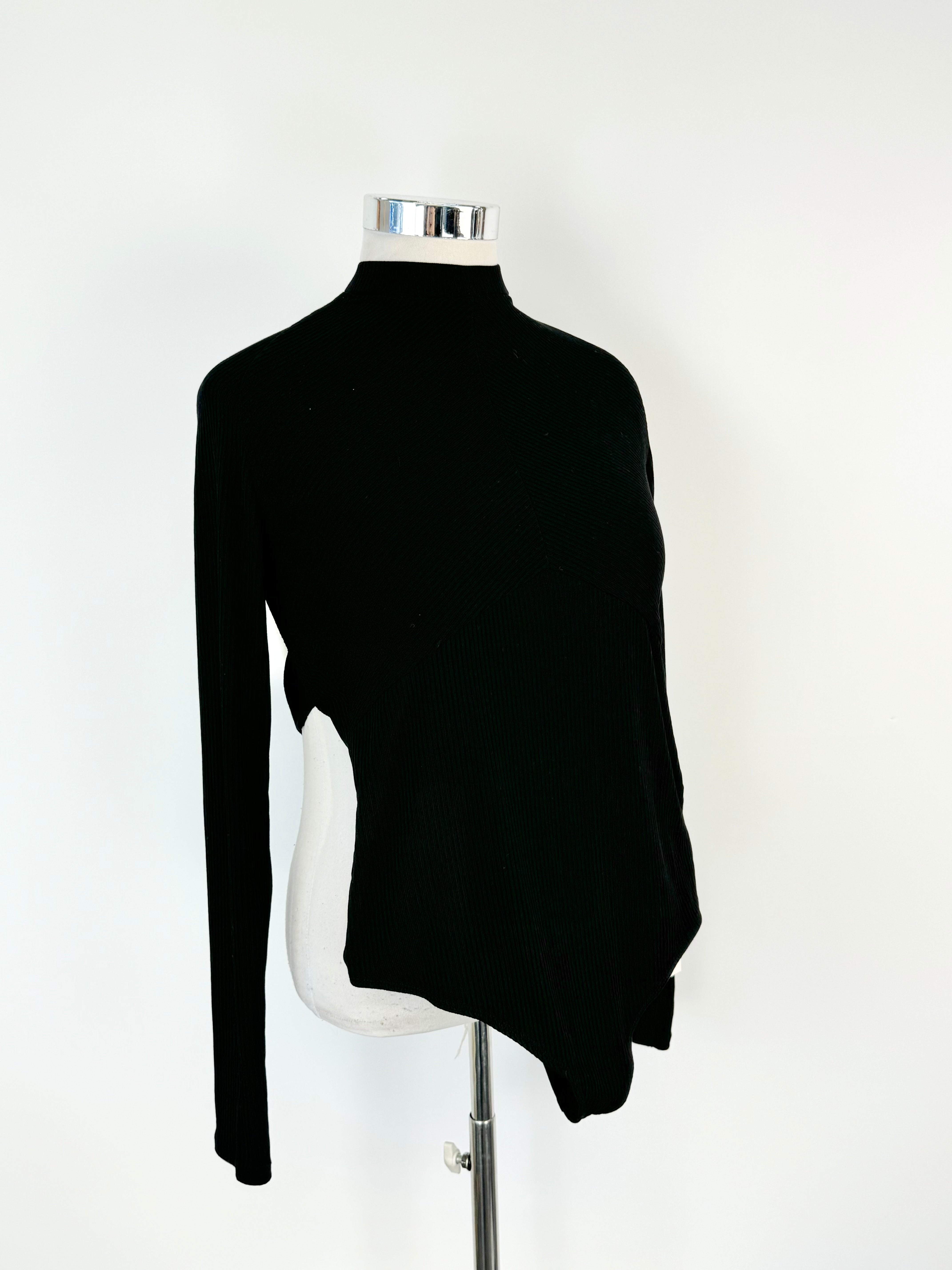 Henne Black 'Clair' Backless Bodysuit NWT - XL