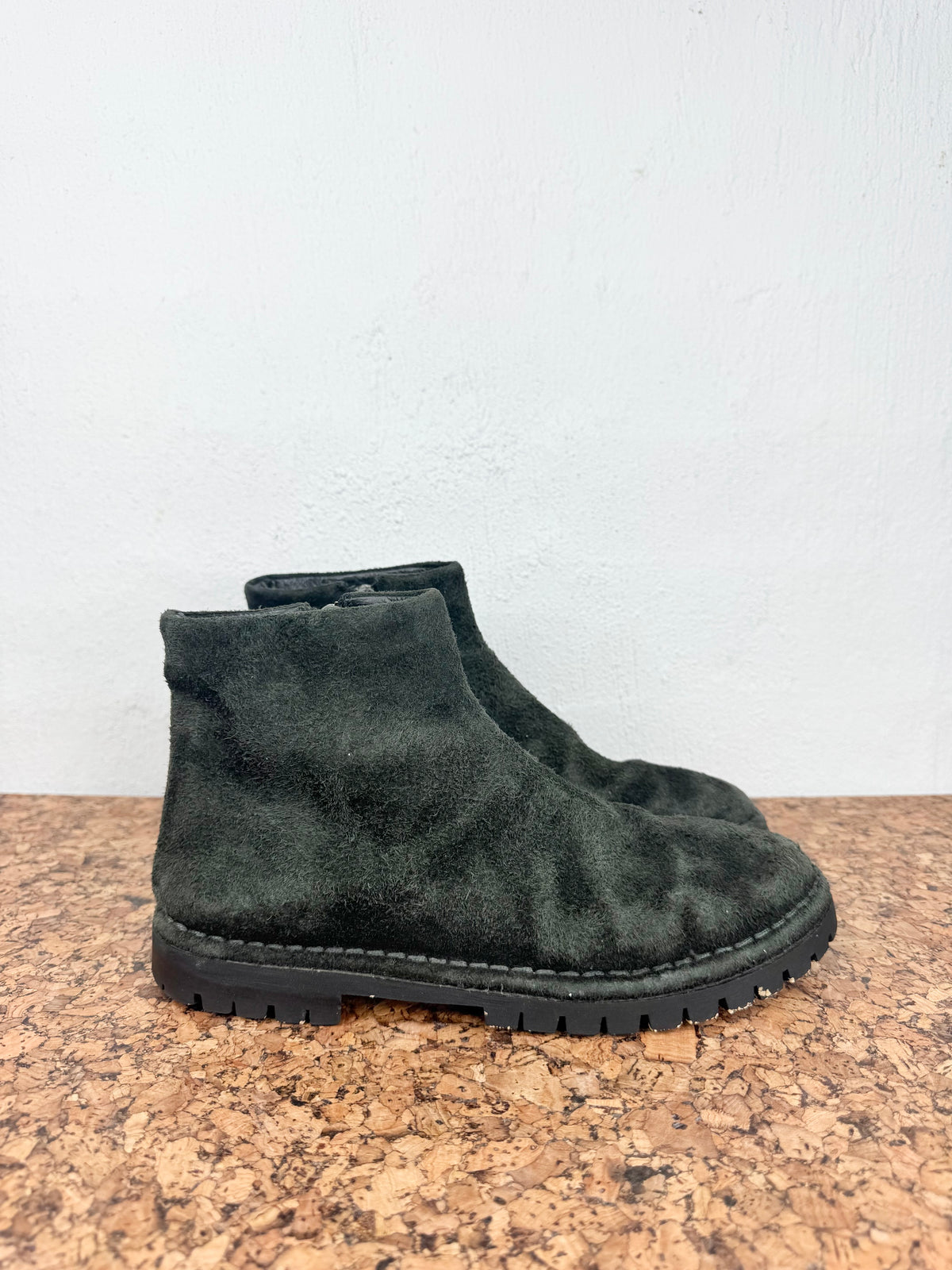Marsell Dark Green Suede Lace Ups - EU37