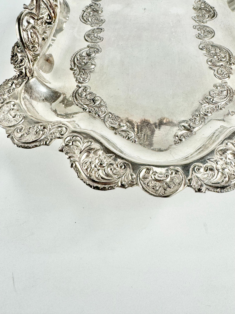 Antique Philip Ashberry & Sons Silverplated Tray