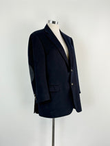 Pal Zileri Dark Navy Blue Wool Blazer - 52R