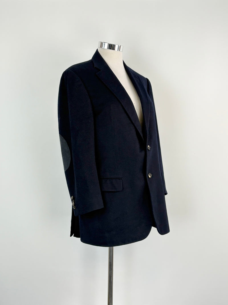 Pal Zileri Dark Navy Blue Wool Blazer - 52R