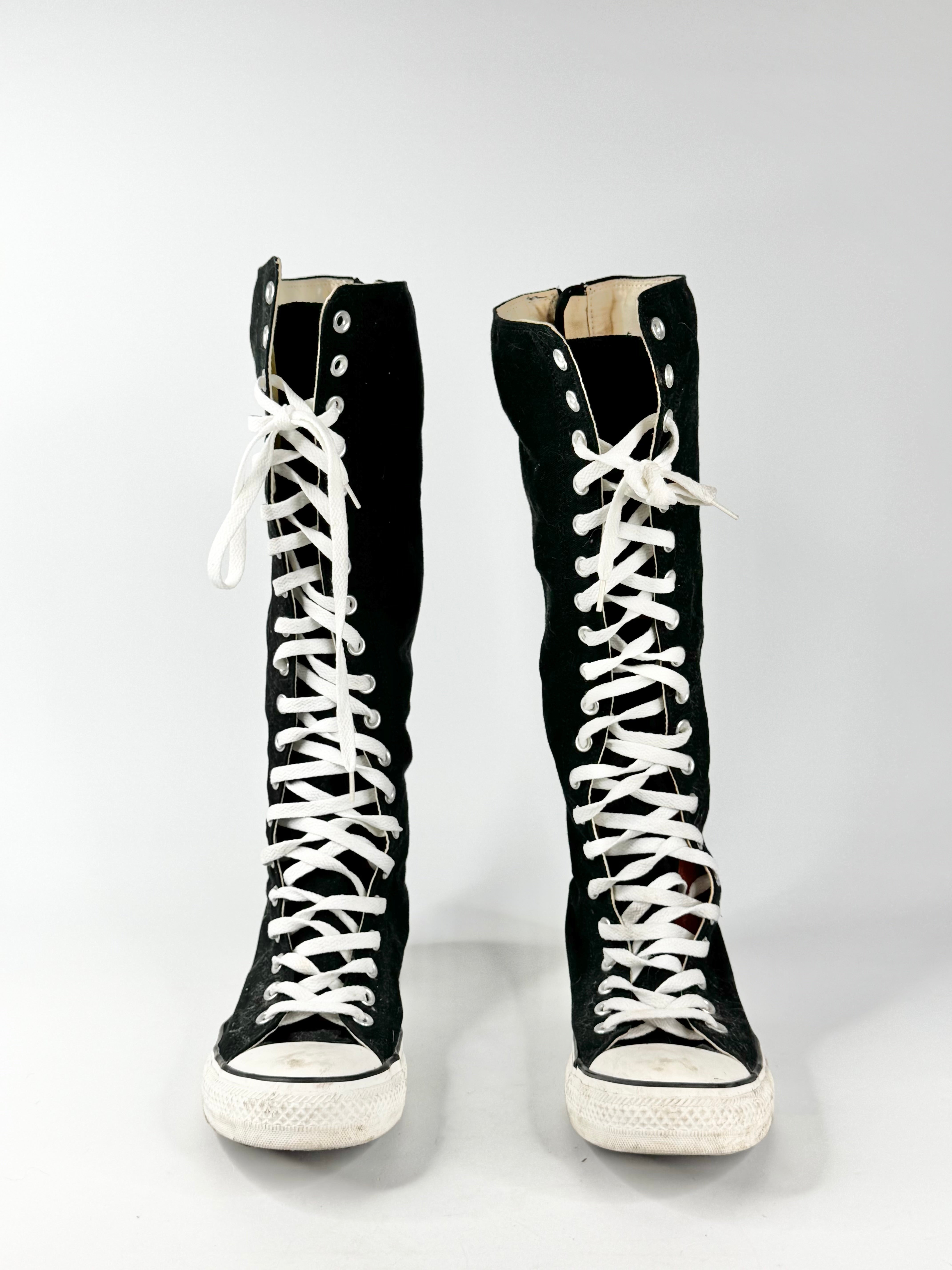 Converse Chuck Taylor Knee High Black Lace Ups - EU42.5/UK9