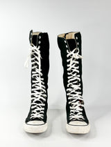Converse Chuck Taylor Knee High Black Lace Ups - EU42.5/UK9