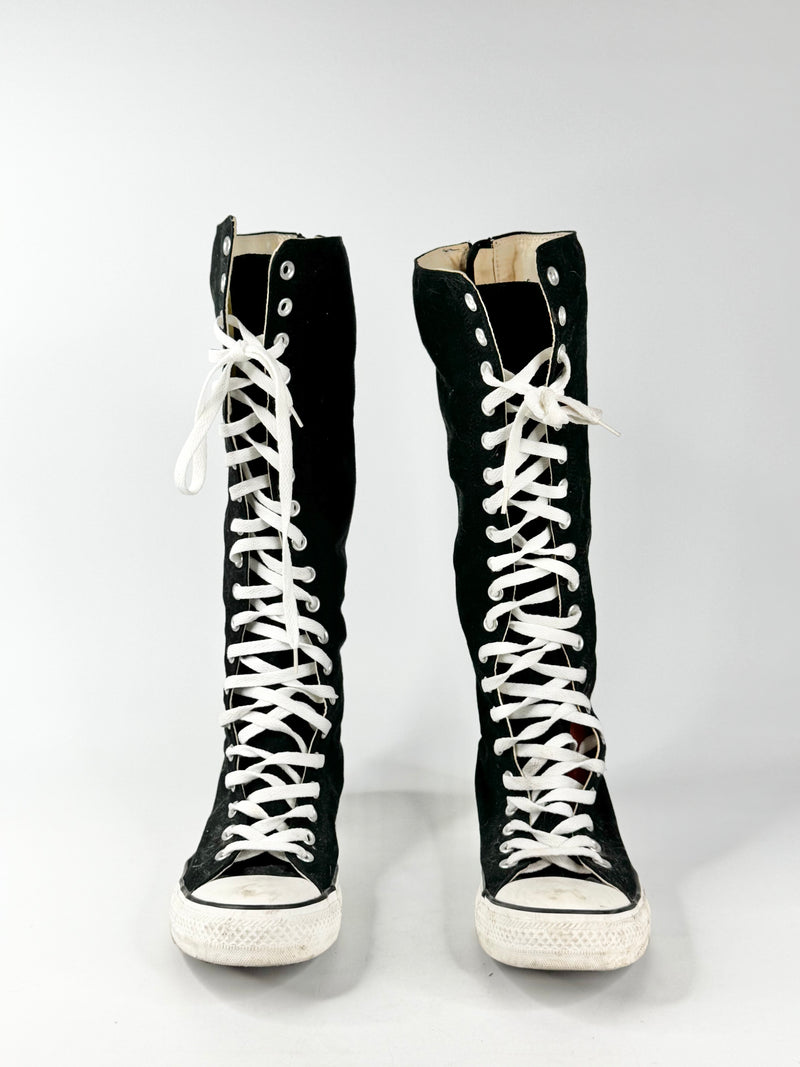 Converse Chuck Taylor Knee High Black Lace Ups - EU42.5/UK9