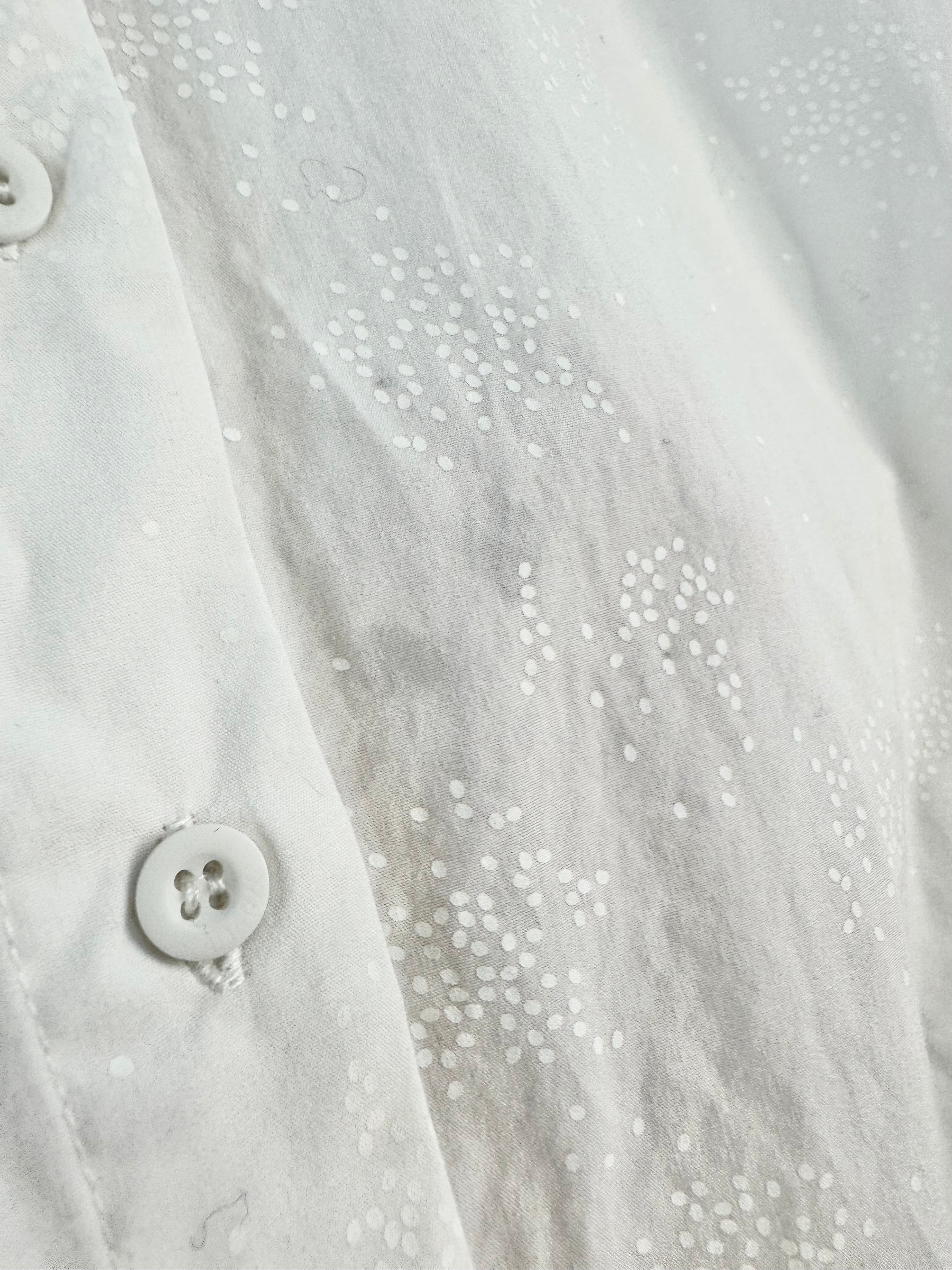 MFW Alpha 60 White Speckle Cotton Shirt - AU6/8