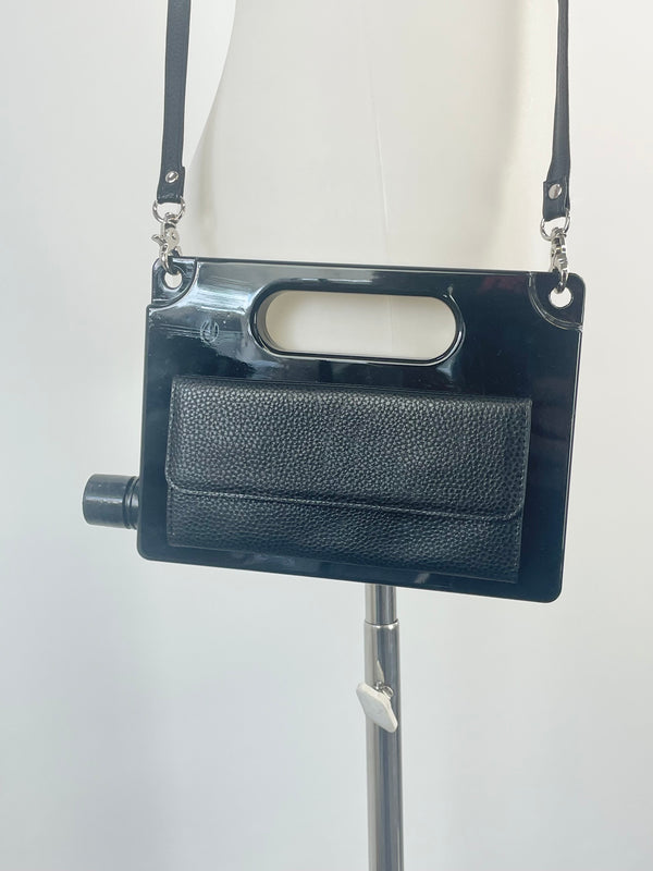 Aquapurse Black Crossbody Purse